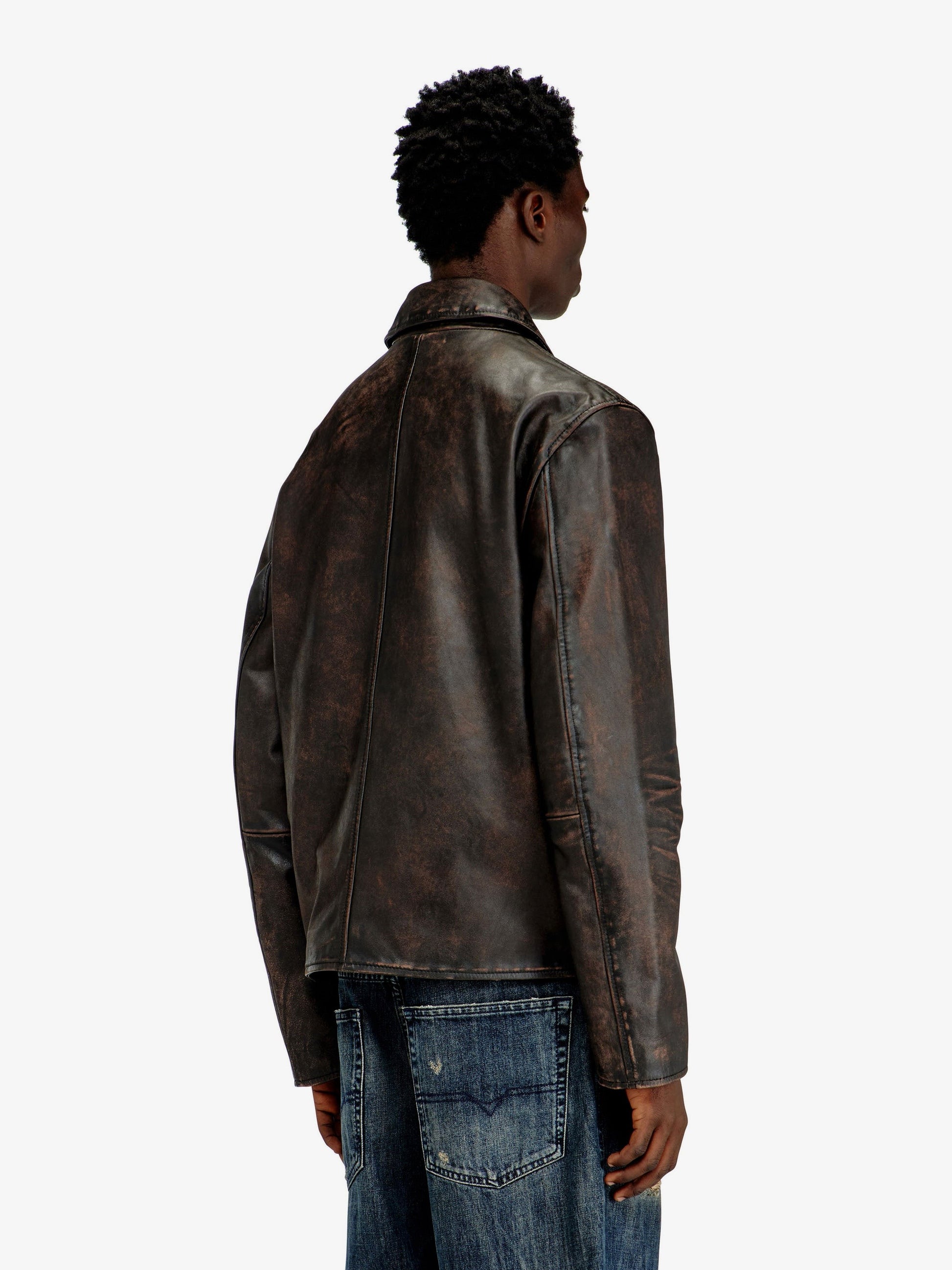 Diesel Men's Amar Wrd Jacket Brown