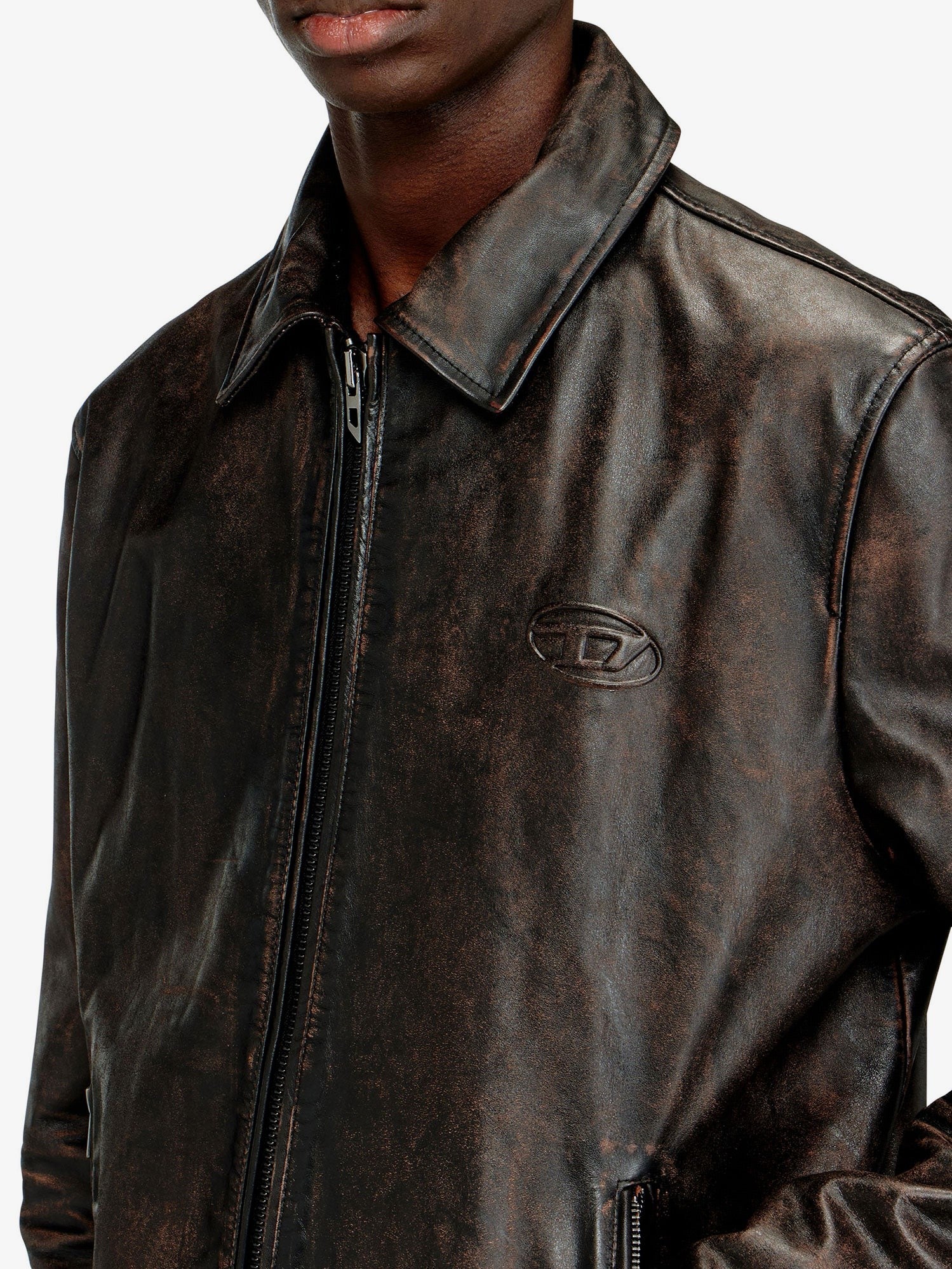 Diesel Men's Amar Wrd Jacket Brown