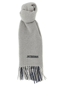 JACQUEMUS Lecharpe Moisson Scarf Grey
