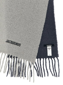 JACQUEMUS Lecharpe Moisson Scarf Grey