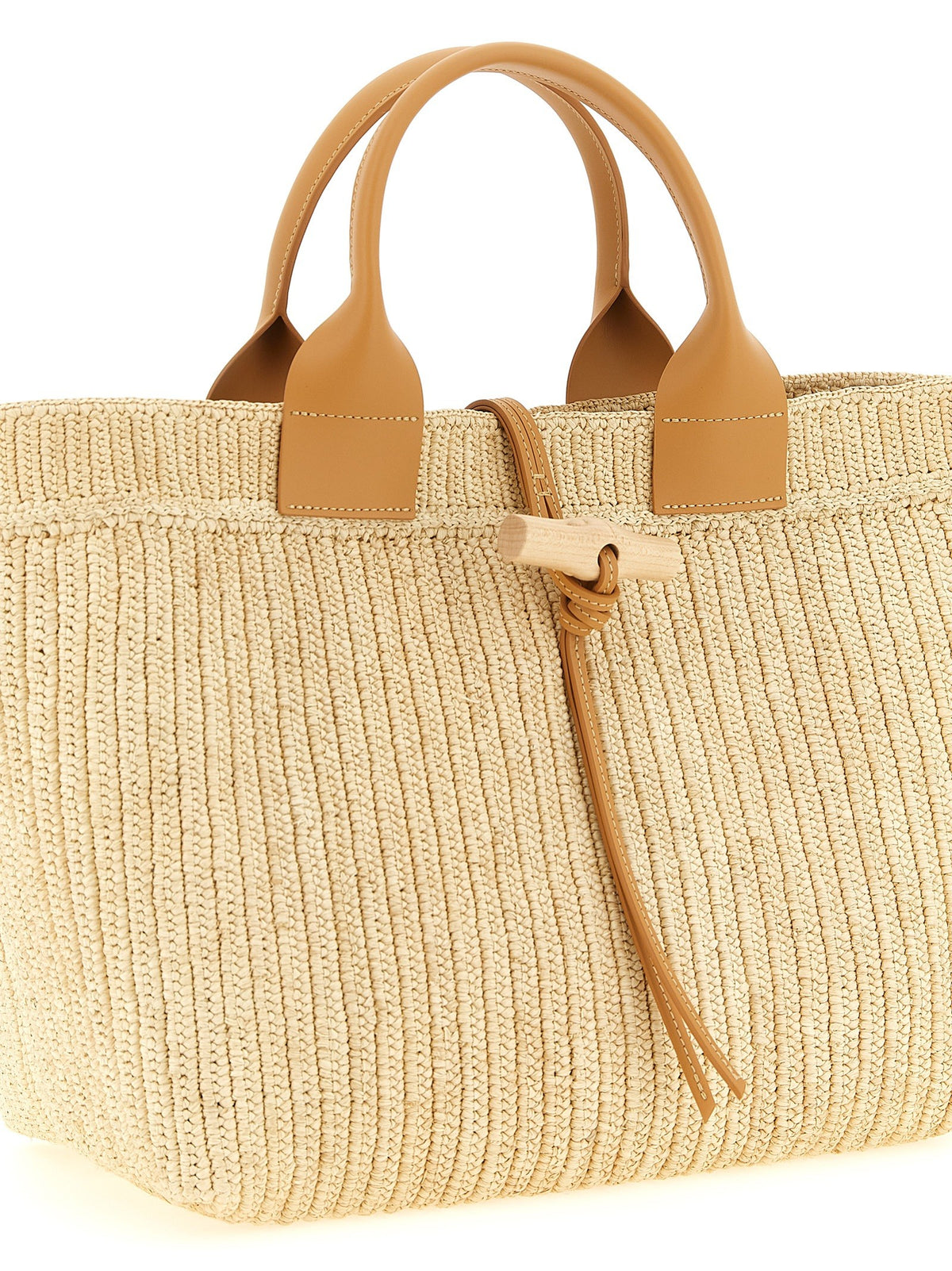 Longchamp Le Roseau Shopping Bag Beige