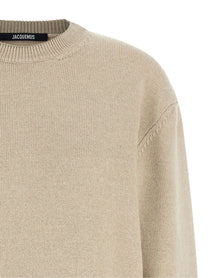 JACQUEMUS La Maille Moulin Sweater Beige