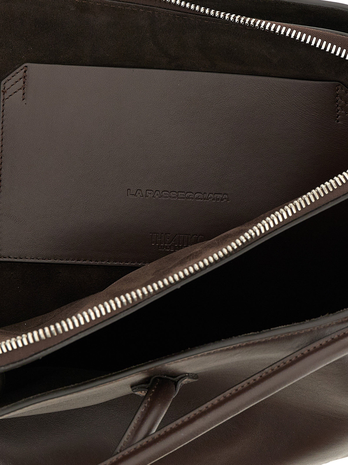 The Attico La Passeggiata Medium Shoulder Bag Brown