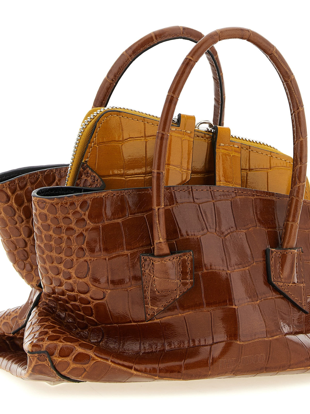 The Attico La Passeggiata Mini Handbag Brown
