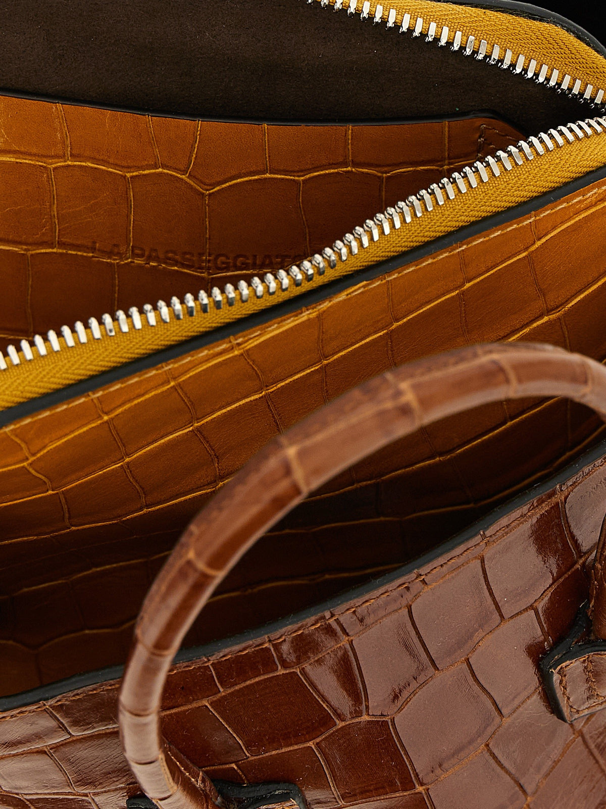 The Attico La Passeggiata Mini Handbag Brown