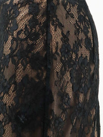 self-portrait Women's Lace Midi Skirt Black