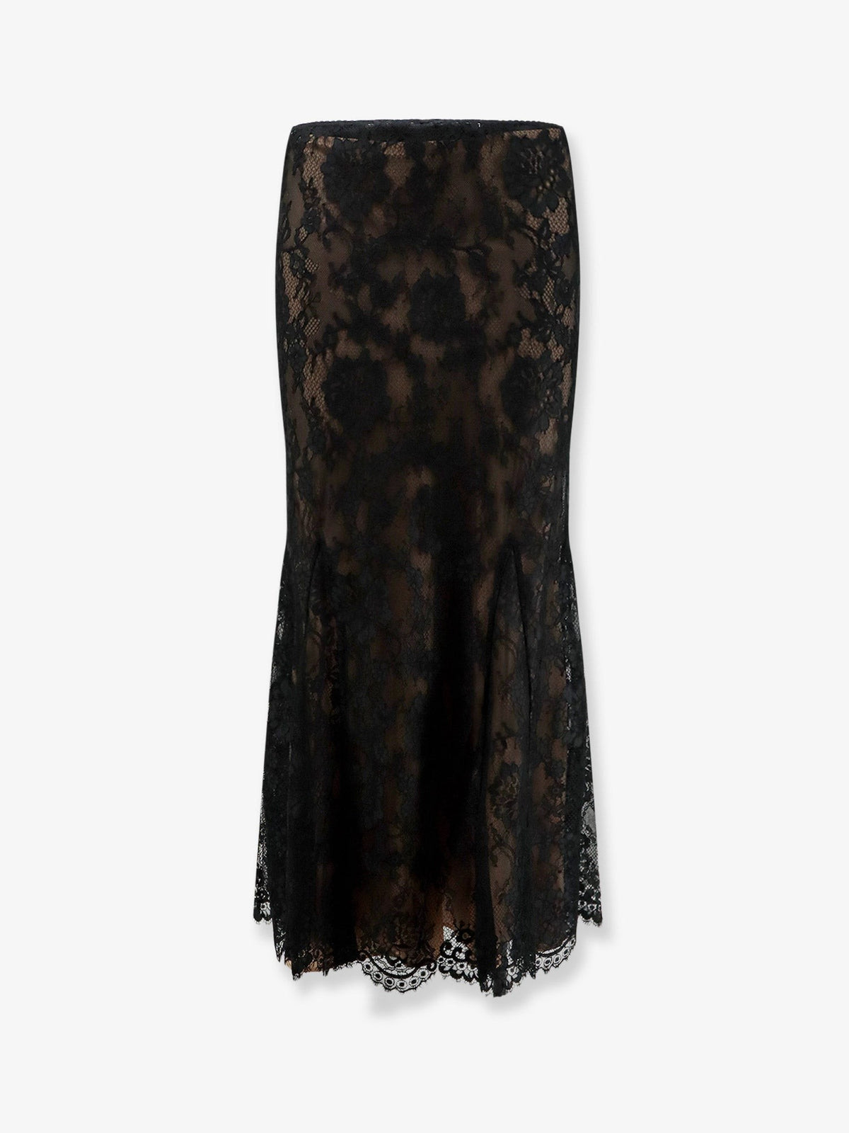 self-portrait Women's Lace Midi Skirt Black