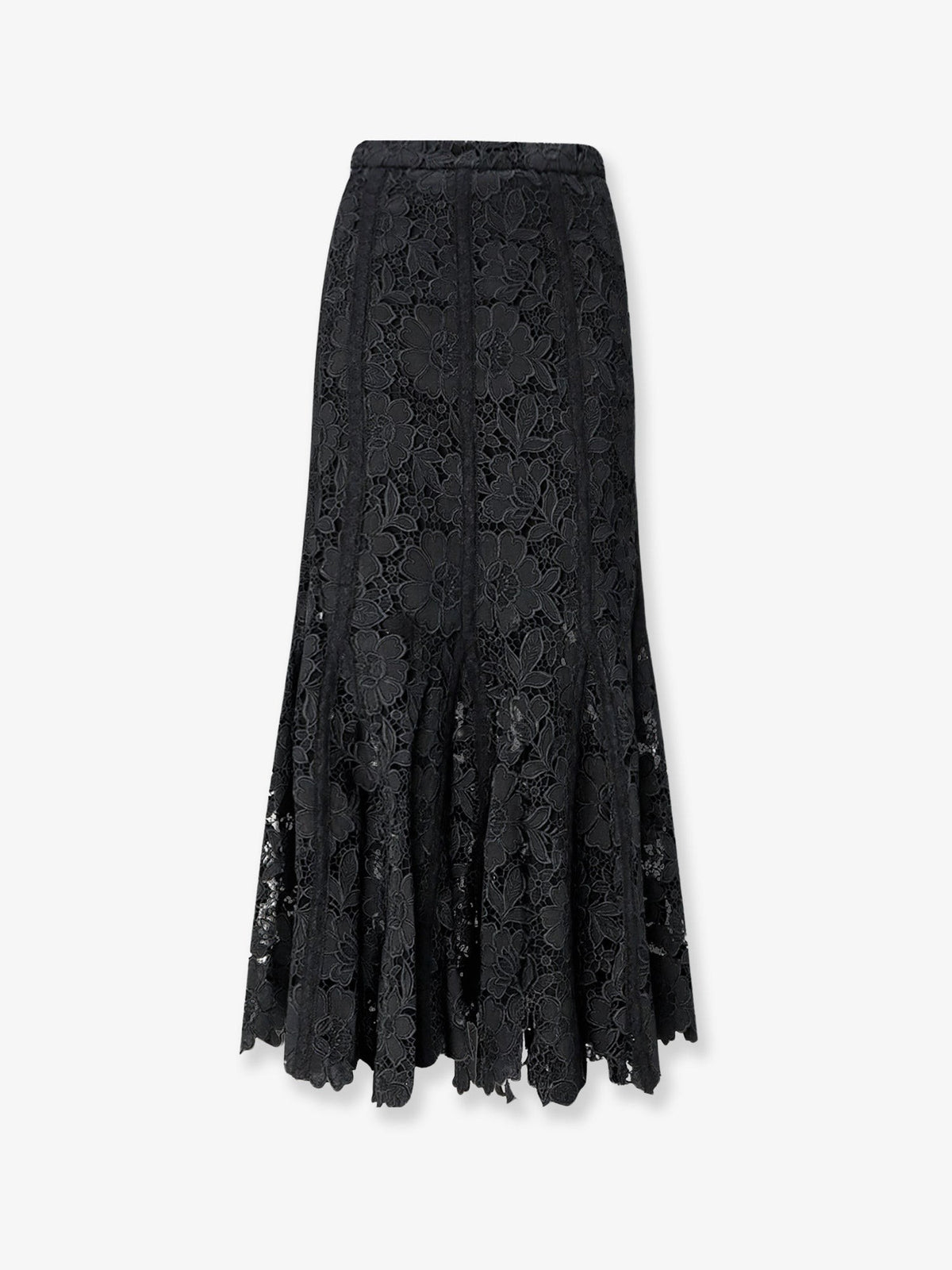 self-portrait Women's Lace Midi Skirt Black