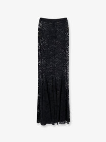 Actualee Women's Lace Skirt Black