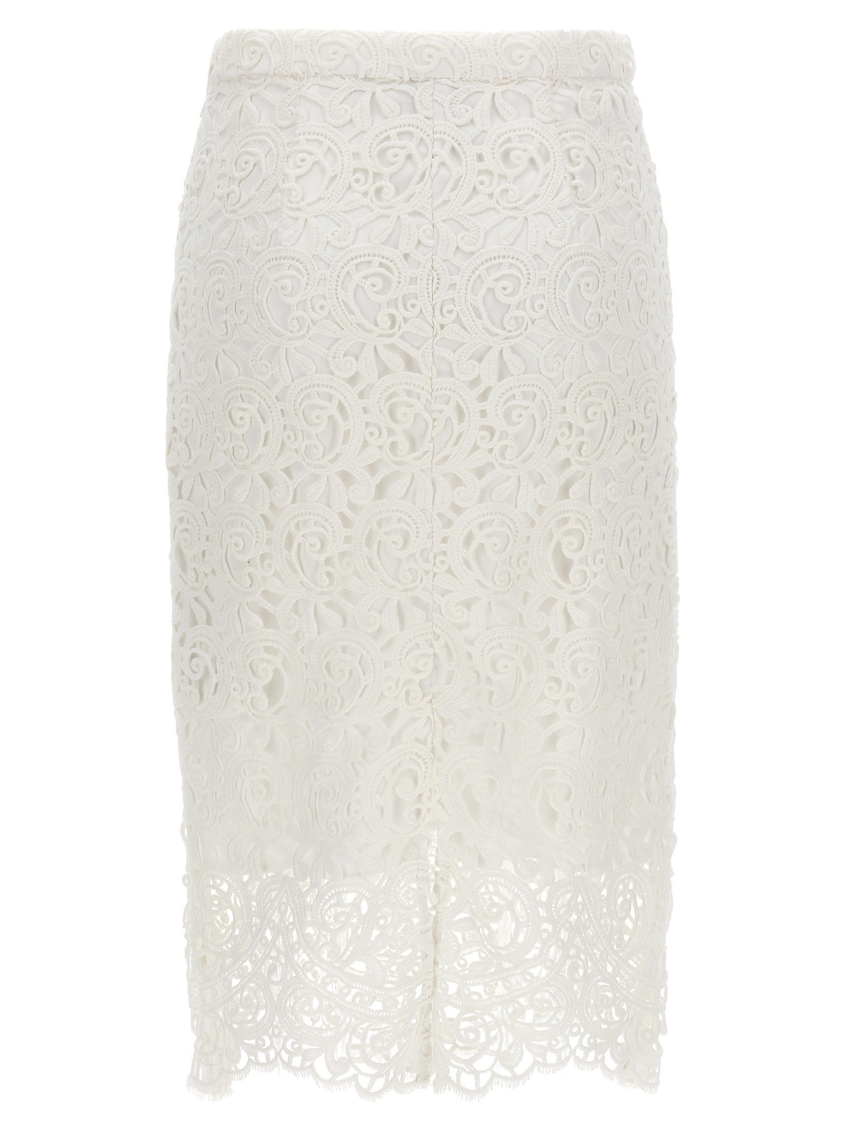 Burberry Lace Skirt White