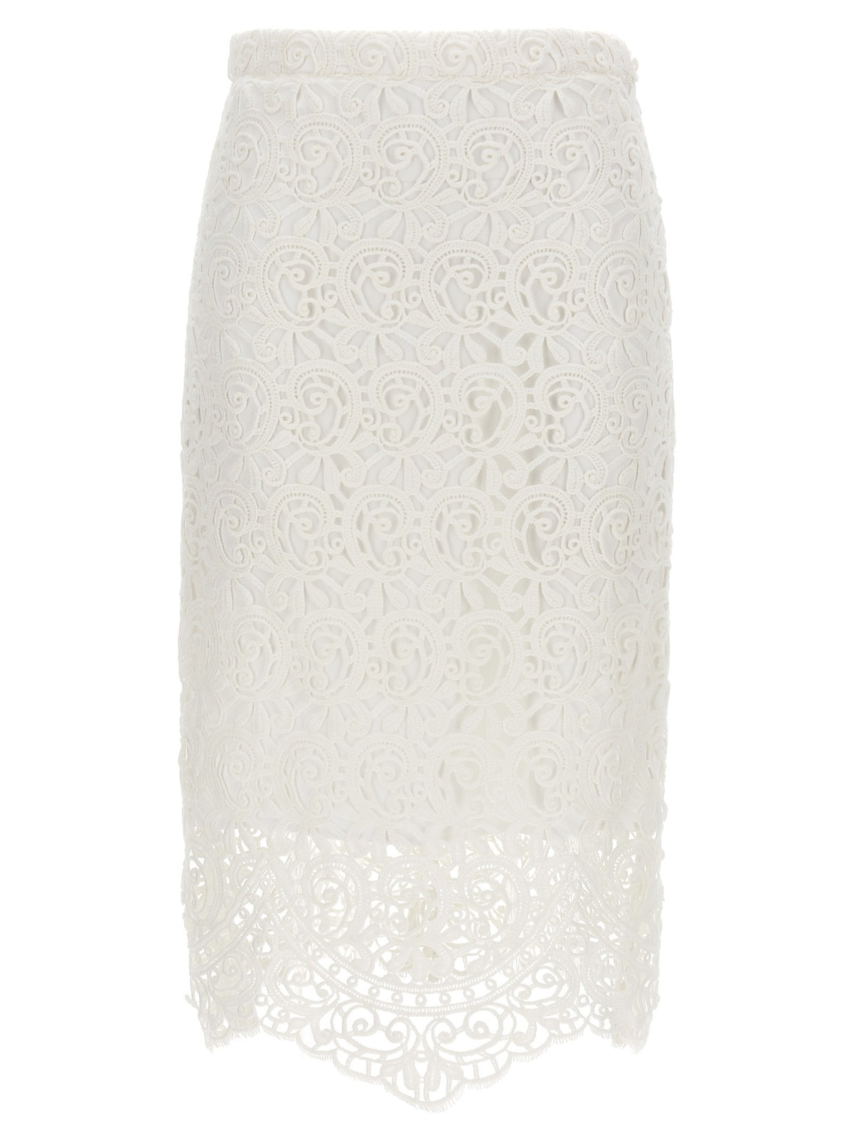Burberry Lace Skirt White