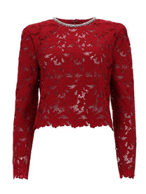 self-portrait Women's Lace Top Red