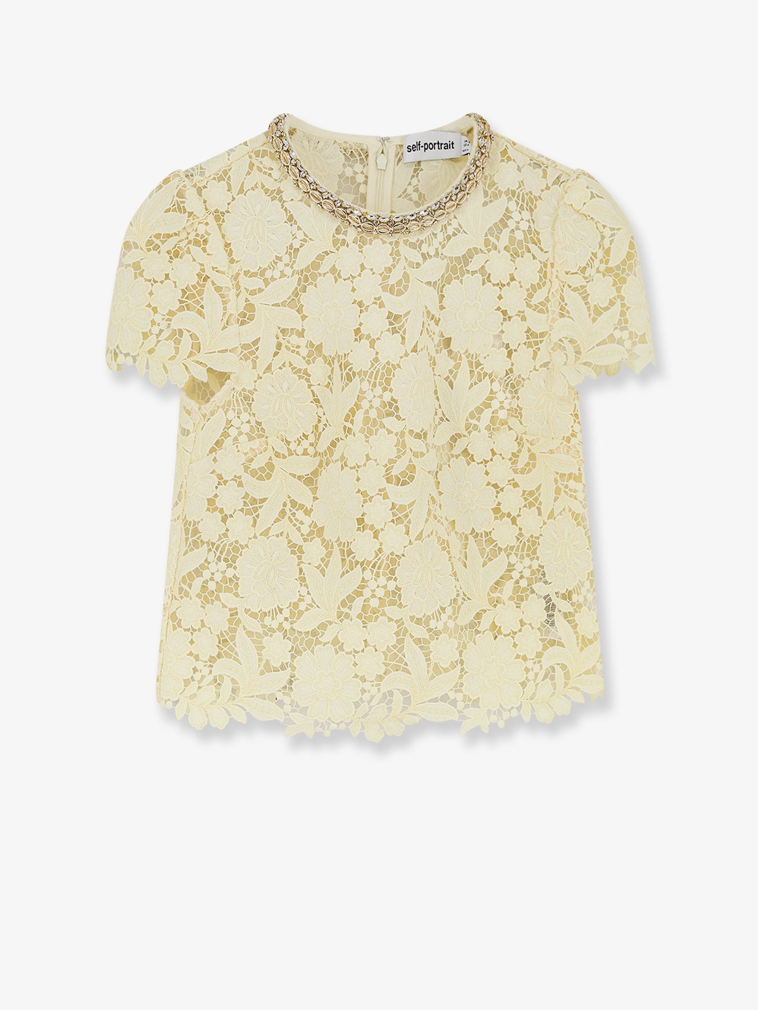 self-portrait Women's Lace Top Yellow