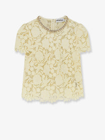 self-portrait Women's Lace Top Yellow
