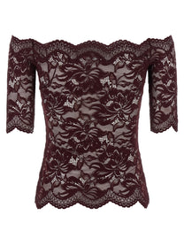 Rabanne Lace Top Purple