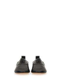 LANVIN Women's Lace up Slipper Black