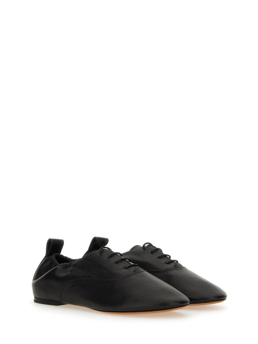 LANVIN Women's Lace up Slipper Black