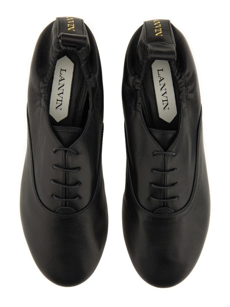 LANVIN Women's Lace up Slipper Black