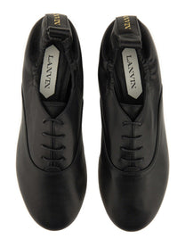 LANVIN Women's Lace up Slipper Black