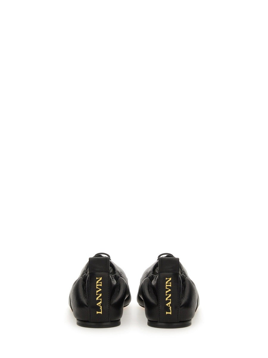 LANVIN Women's Lace up Slipper Black
