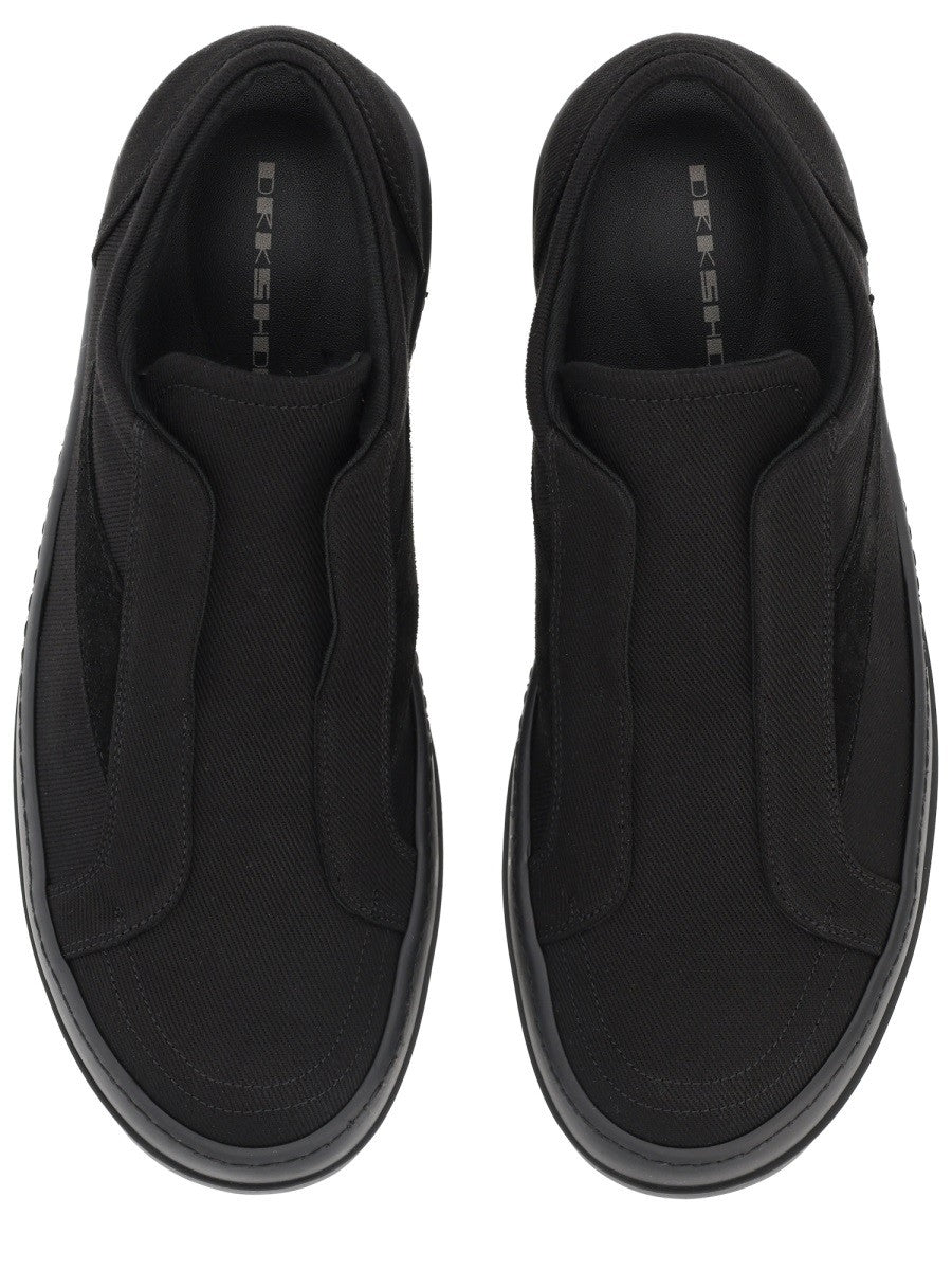 DRKSHDW Men's Laceless Vintage Sneaks Sneaker Black