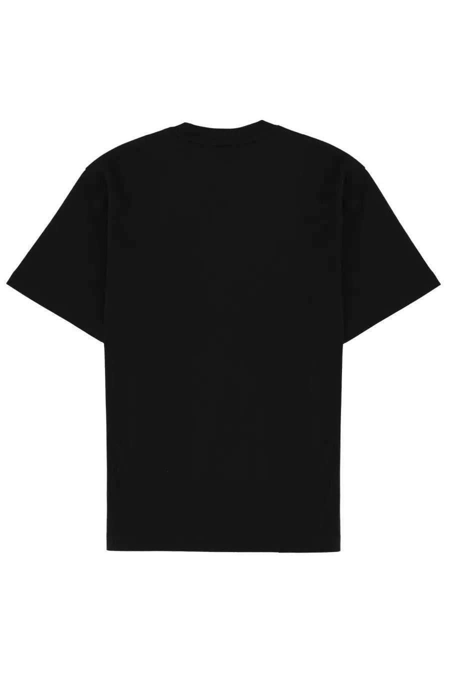 Lacoste men’s black cotton oversized t-shirt with relaxed fit and short sleeves