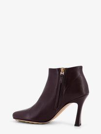 Bottega Veneta Women's Lagoon Leather Ankle Boot Red