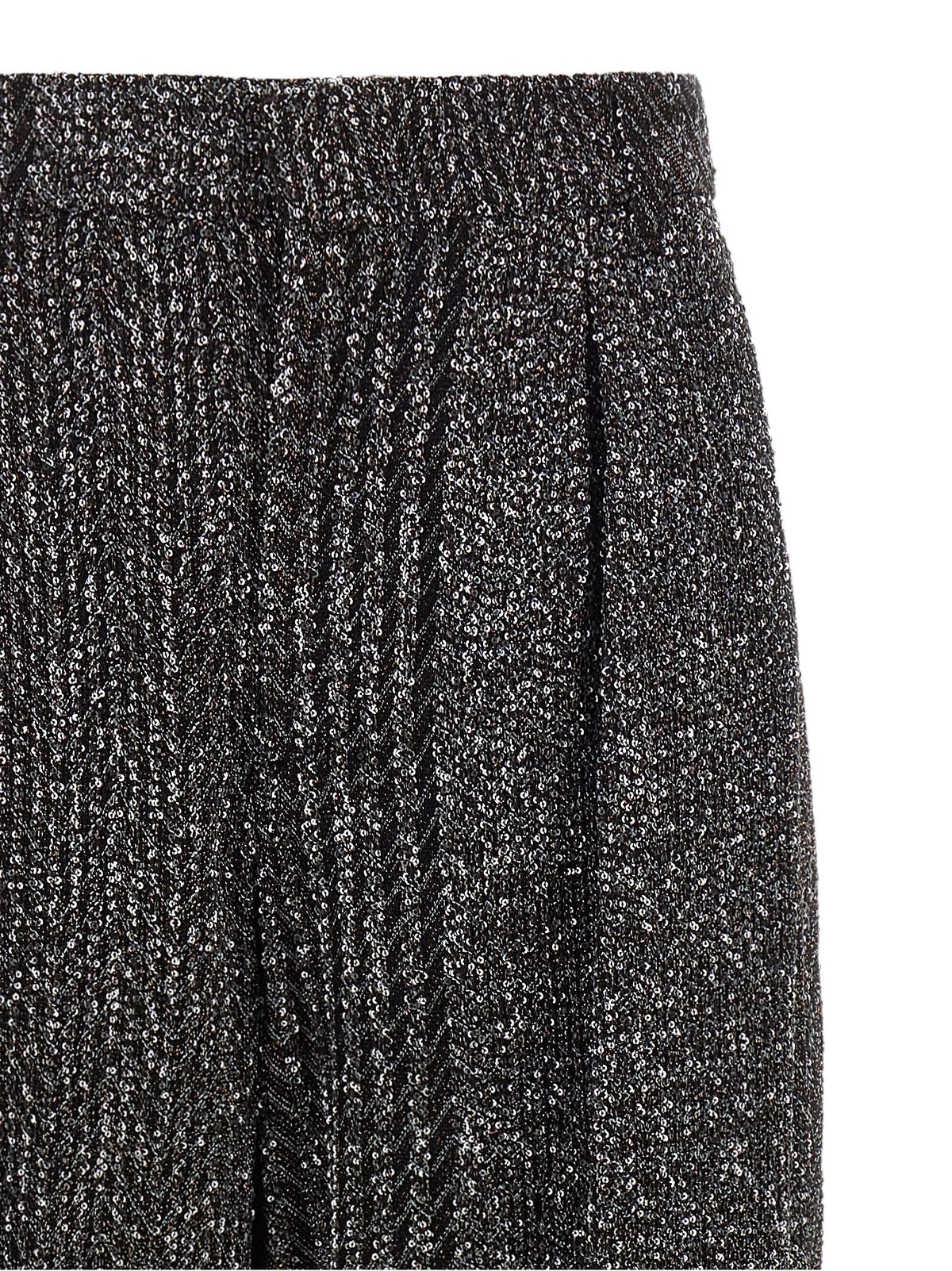Missoni Lamé and Sequin Yarn Pants Black