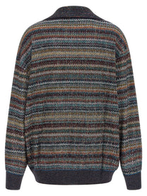Missoni Lamé Yarn Polo Shirt Gold