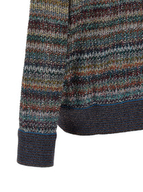 Missoni Lamé Yarn Polo Shirt Gold
