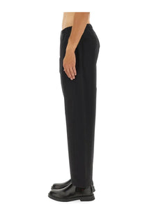 Laminar men’s comfort tech pants black tailored trousers with sleek straight-leg cut and subtle creasing
