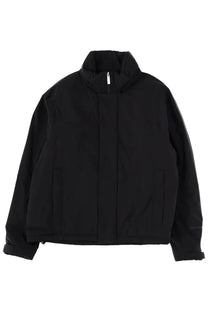 Laminar men’s black puffer jacket with high collar and front zipper for warmth and style