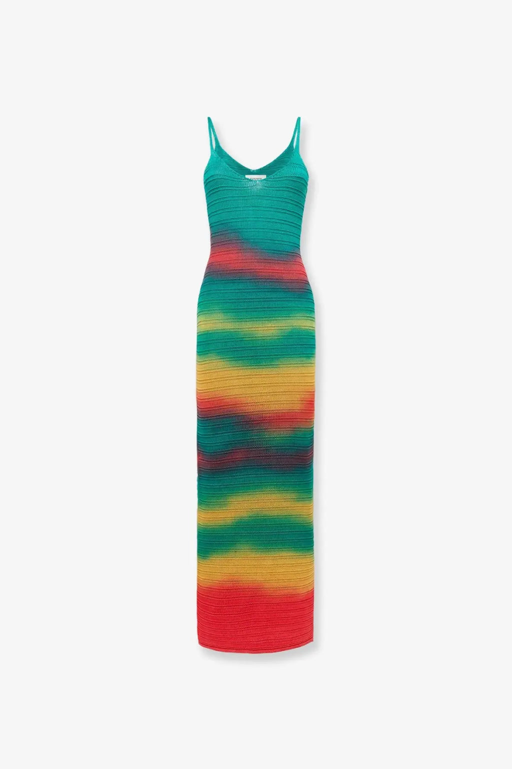 Laneus Women's Multicolor Cotton Dress Gold