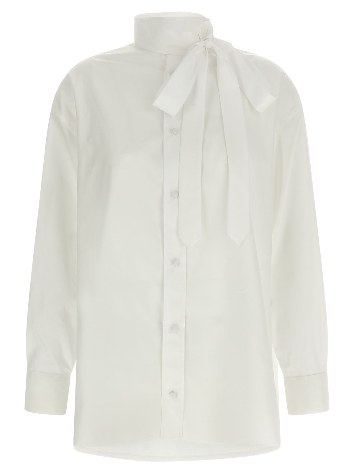 Kenzo Lavallière Collar Shirt White