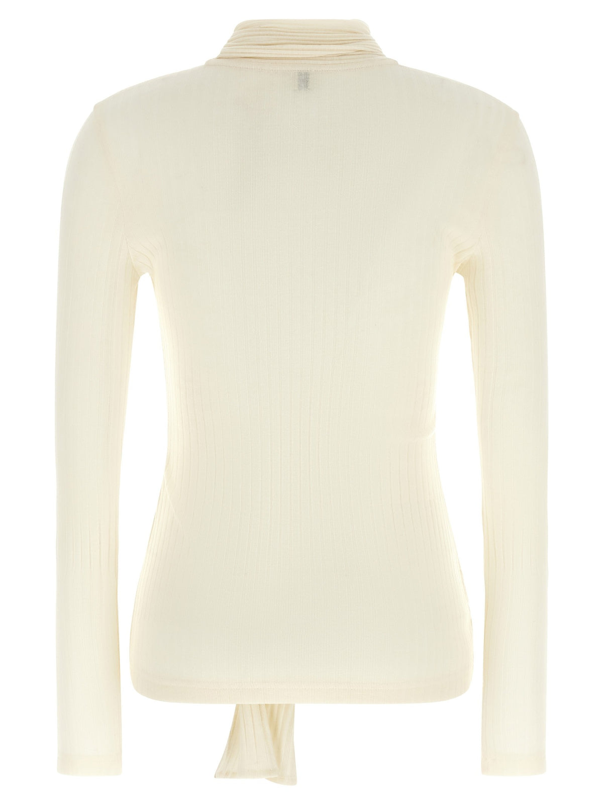 Toteme Lavallière Neck Cardigan White