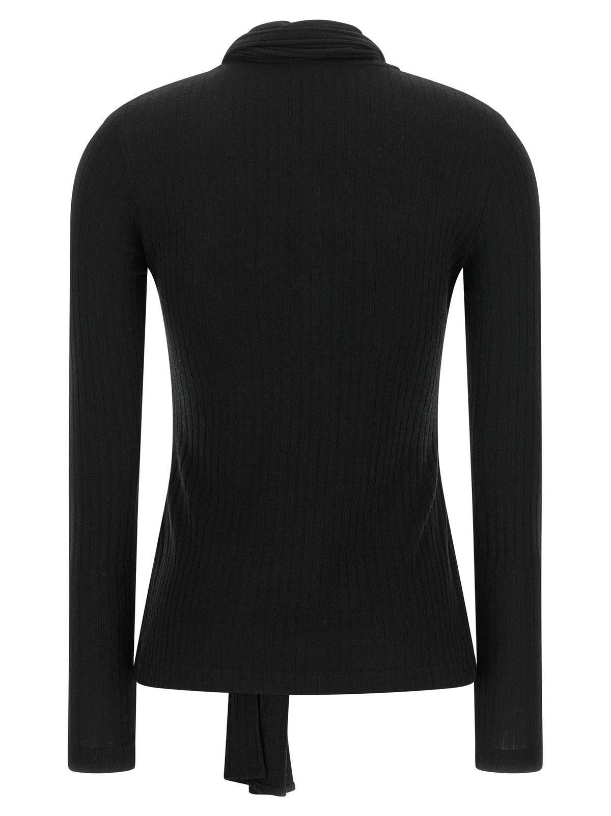 Toteme Lavallière Neck Cardigan Black