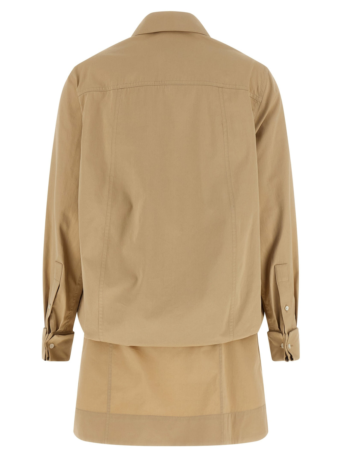 Loewe Layered Construction Dress Beige