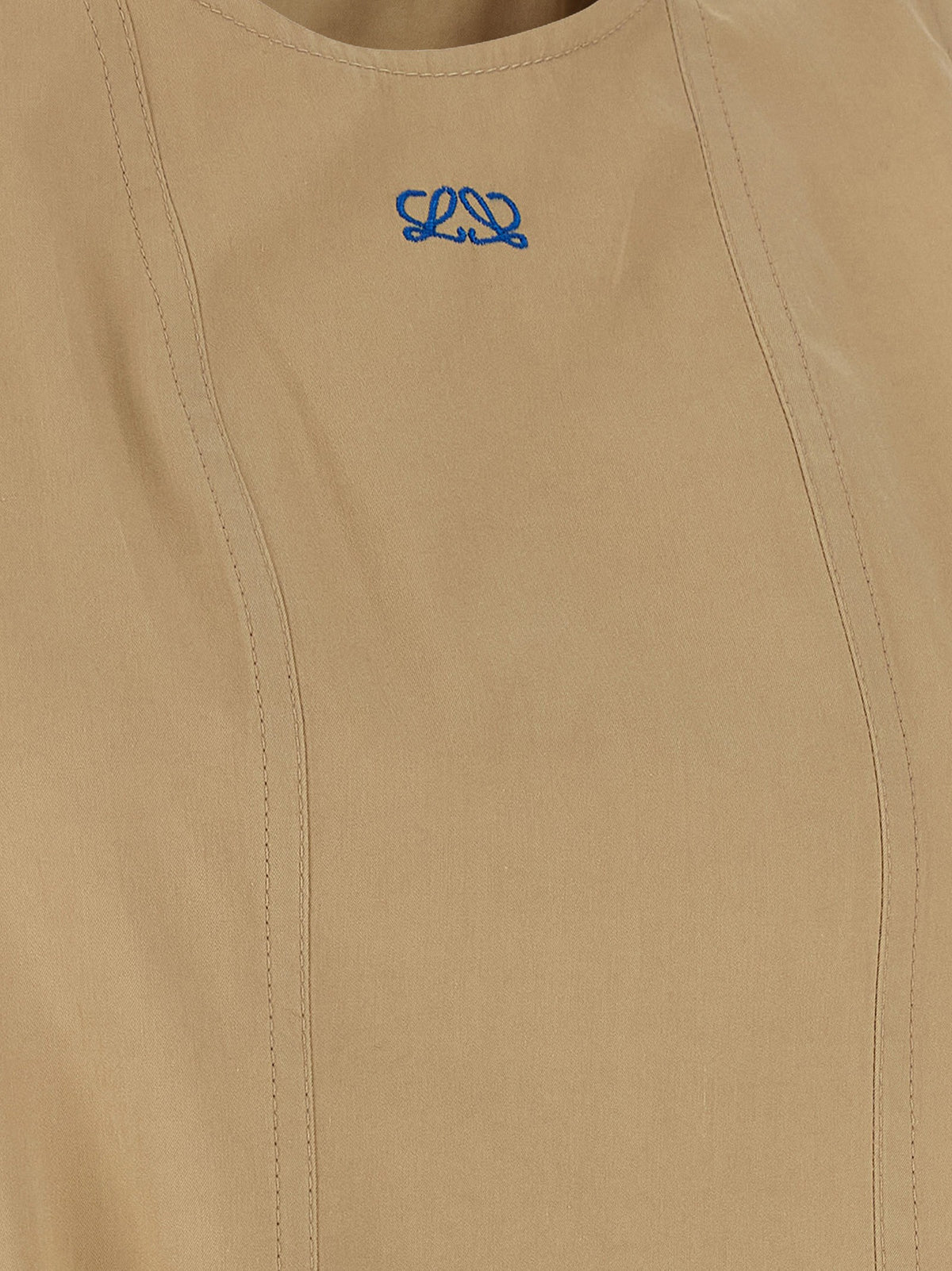 Loewe Layered Construction Dress Beige