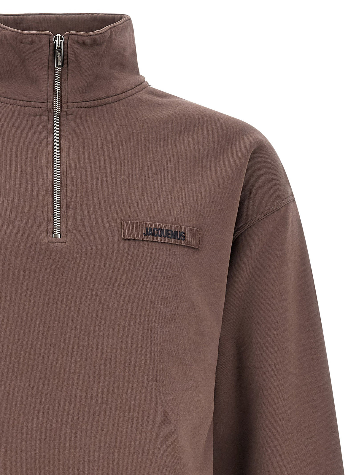JACQUEMUS Le Camionneur Gros Grain Sweatshirt Brown