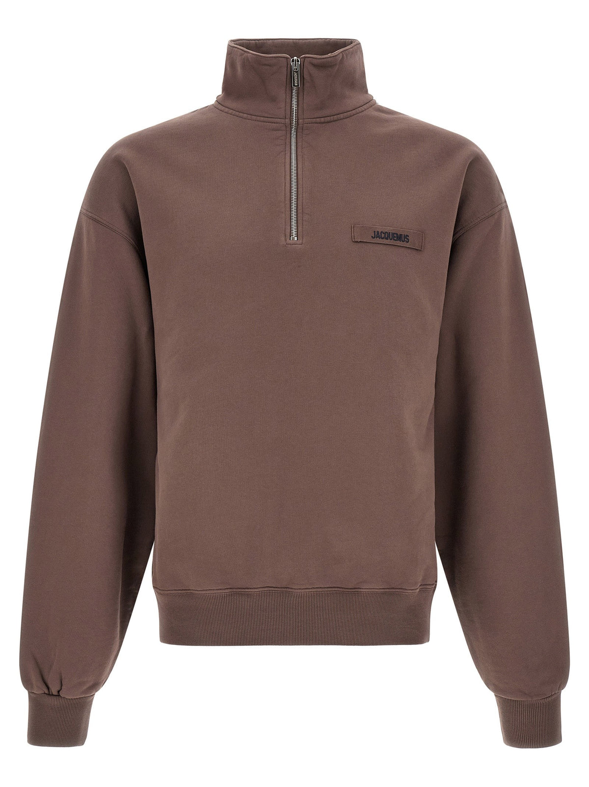 JACQUEMUS Le Camionneur Gros Grain Sweatshirt Brown