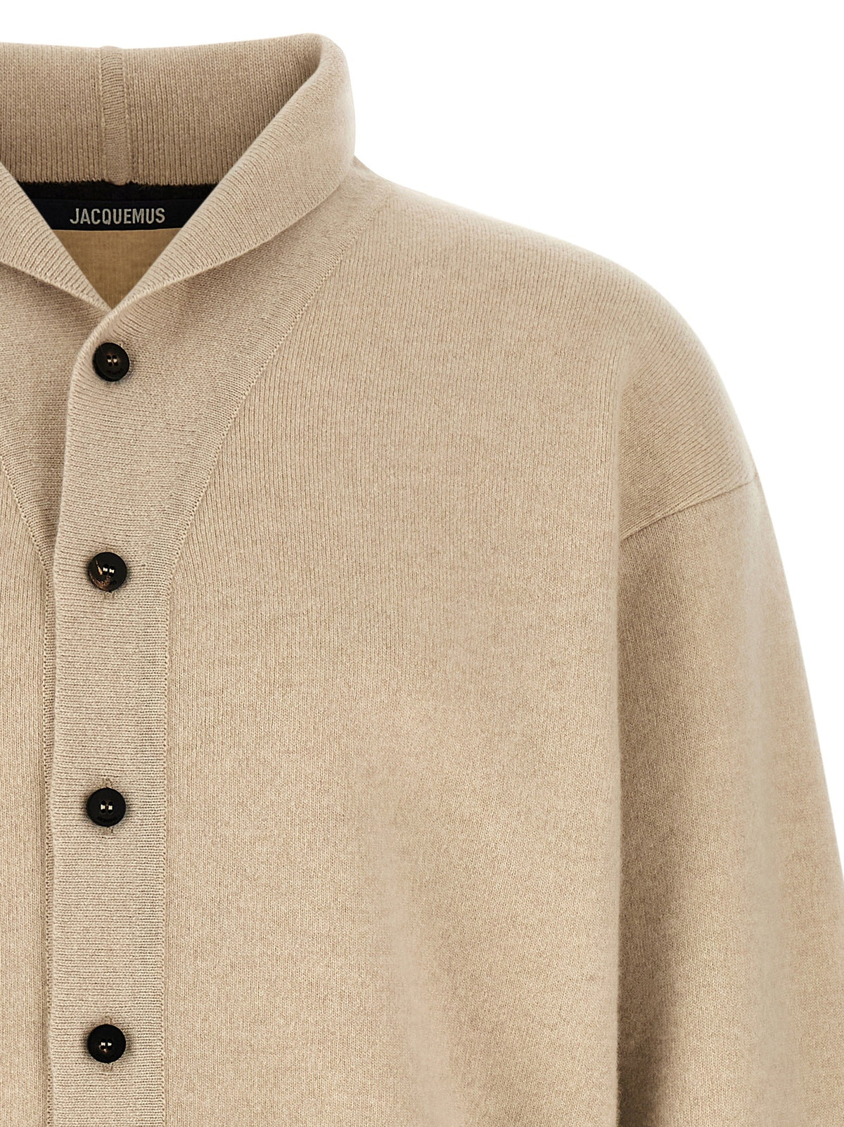 JACQUEMUS Le Cardigan Pelota Cardigan Beige
