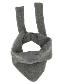 JACQUEMUS Le Chale Gros Grain Bandana Grey