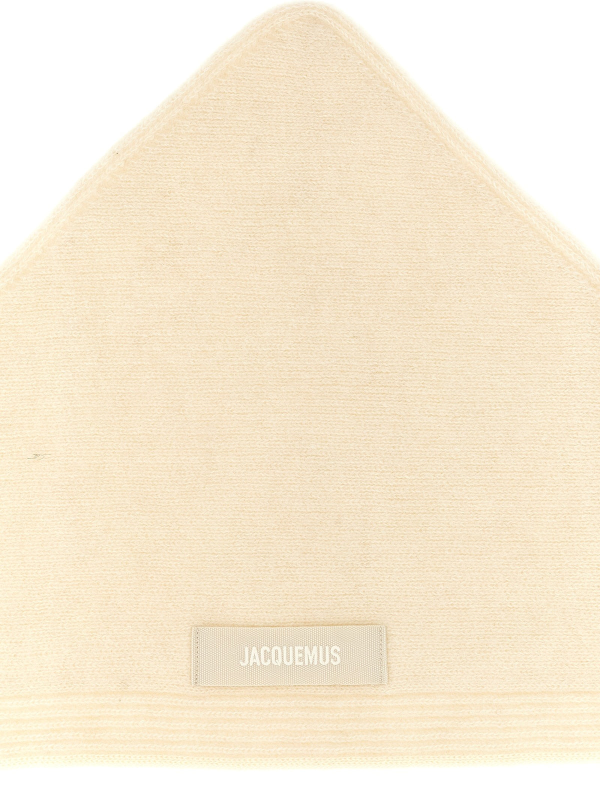 JACQUEMUS Le Chale Gros Grain Bandana White