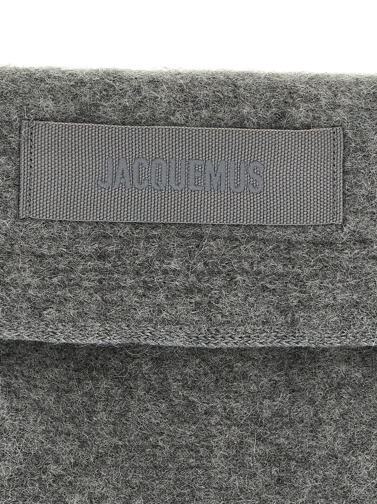 JACQUEMUS Le Chale Gros Grain Bandana Grey
