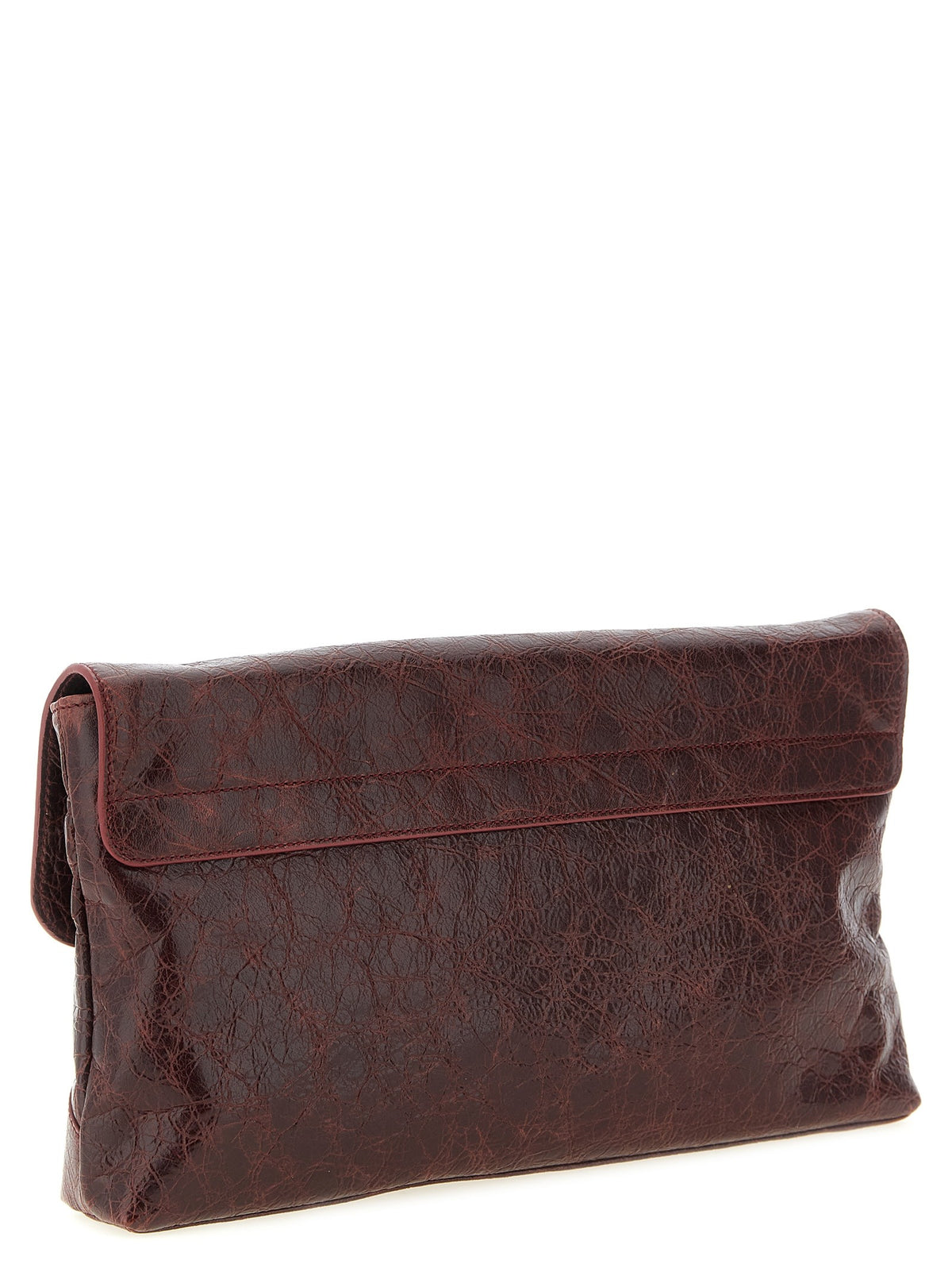 Balenciaga Women's Le City Leather Clutch Red