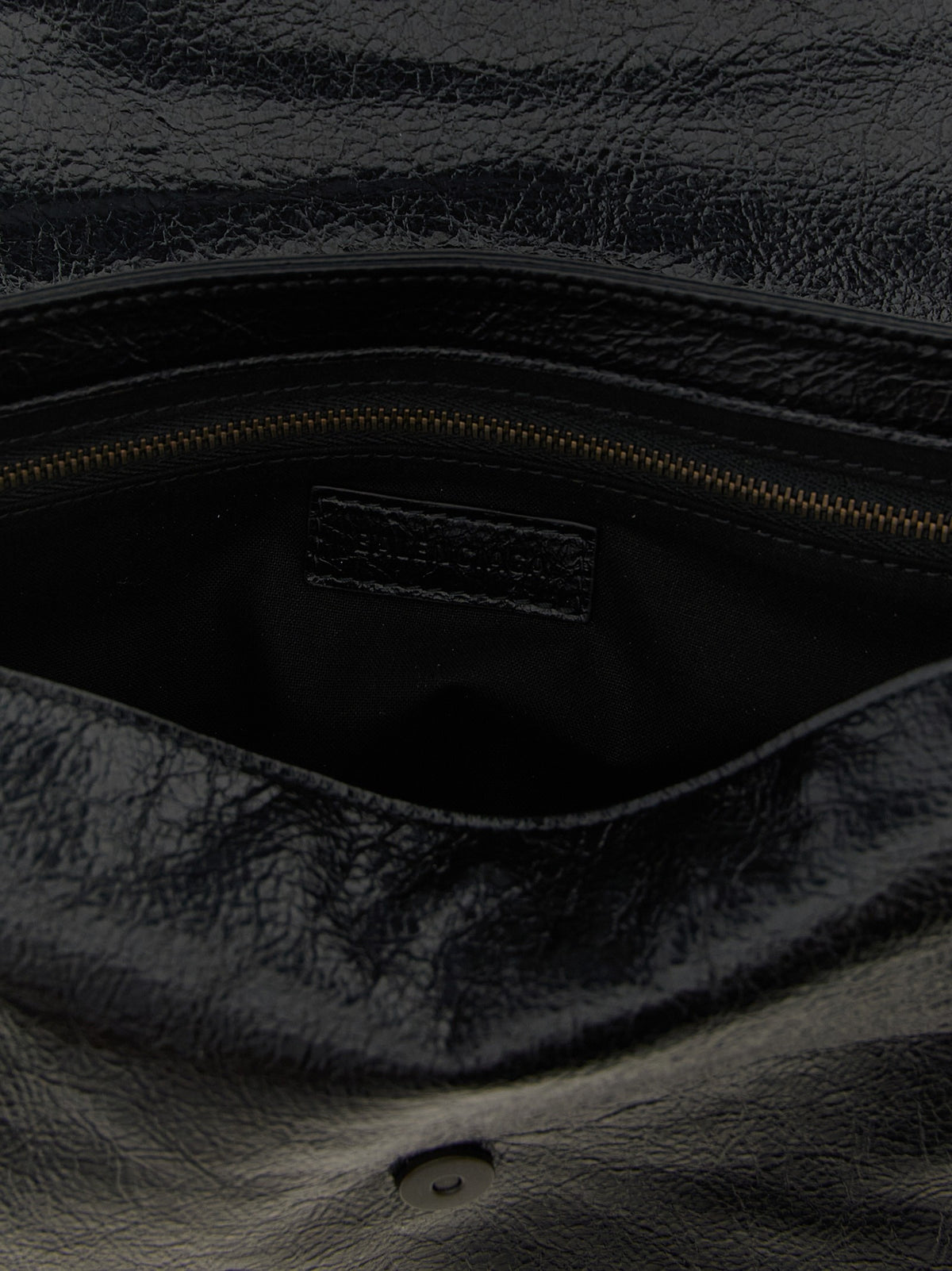 Balenciaga Women's Le City Leather Clutch Bag Black