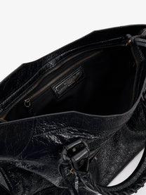 Balenciaga Women's Le City Medium Leather Handbag Black