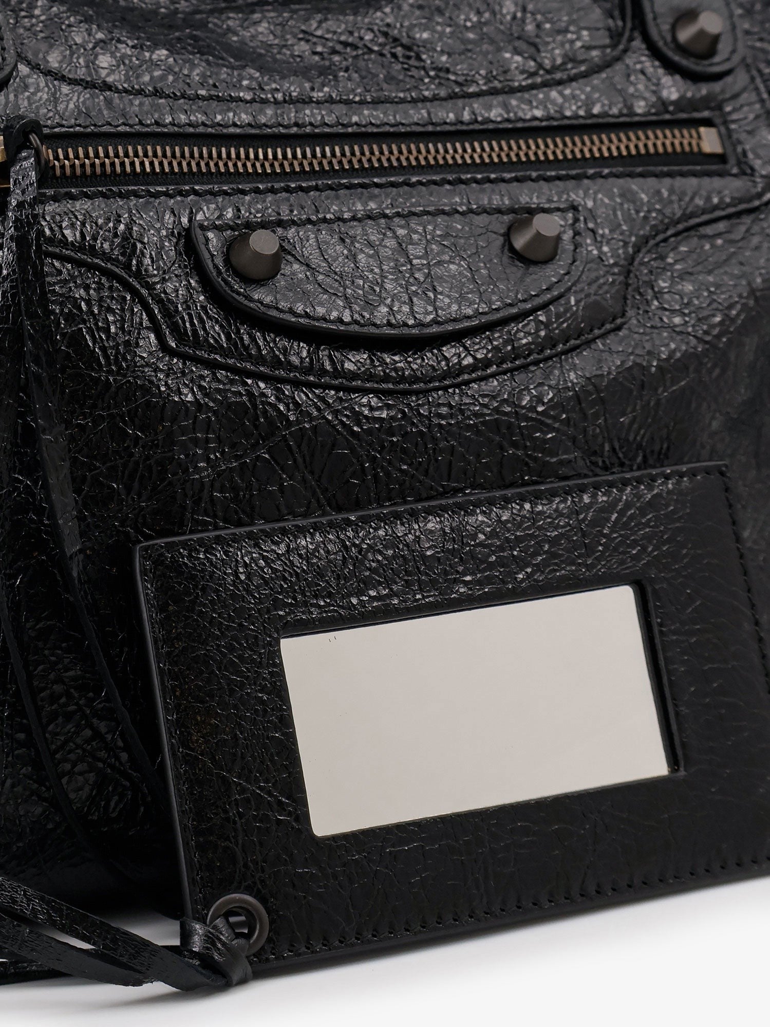Balenciaga Women's Le City Medium Leather Handbag Black