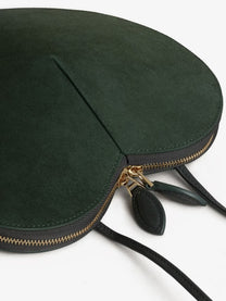 ALAÏA Women's Le Coeur Suede Crossbody Bag VERTLICHEN