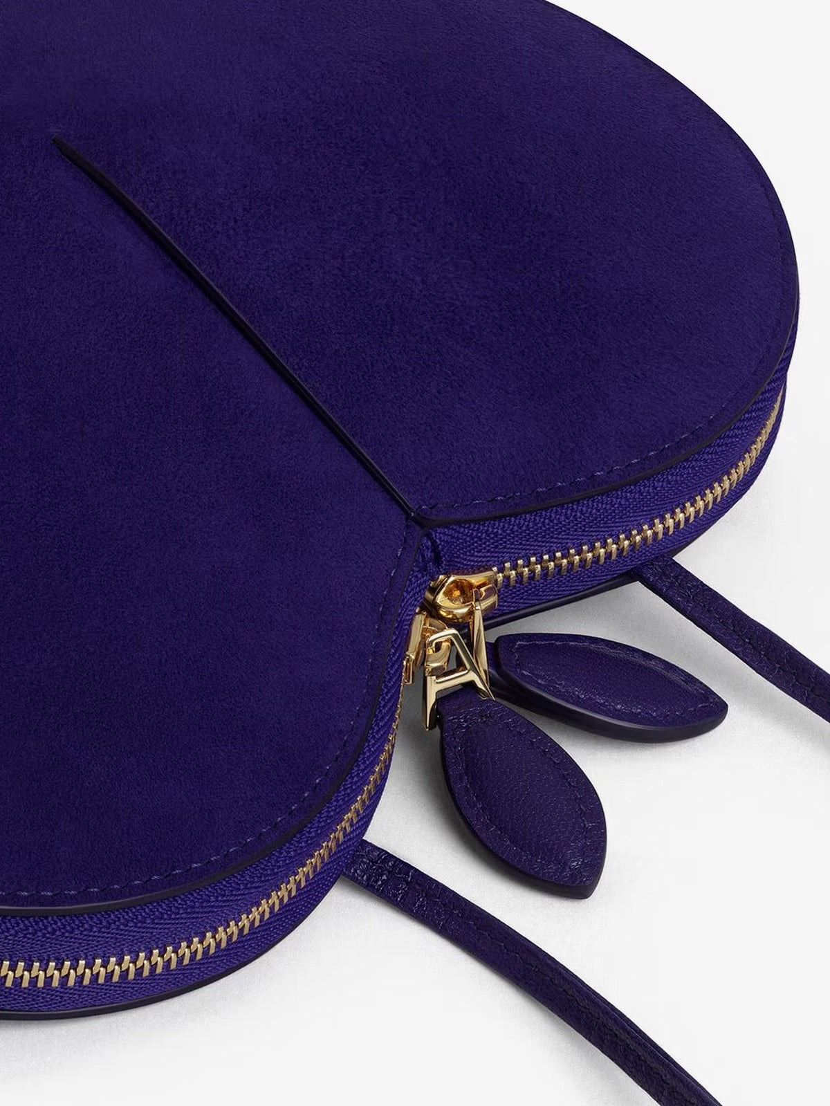 ALAÏA Women's Le Coeur Suede Crossbody Bag Iris